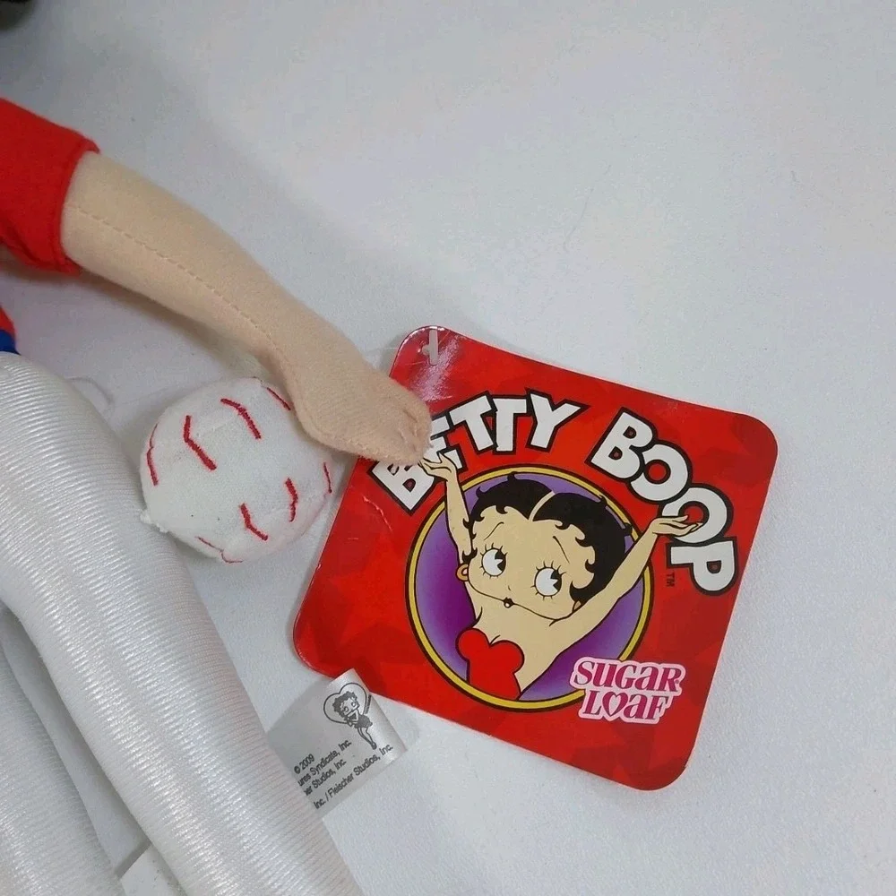 BETTY BOOP SOFT‎ PLUSH DOLL  SOFTBALL BASEBALL SPORT GIRL 16